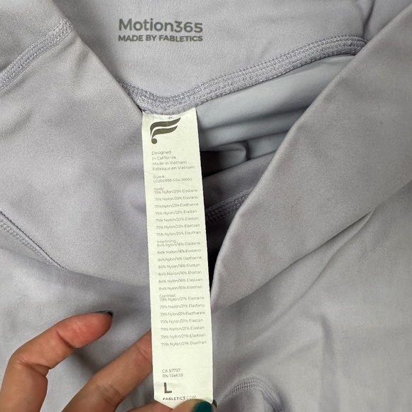 *FABLETICS* Lt. Purple Activewear Gym Leggings Size Large - Picture 8 of 9